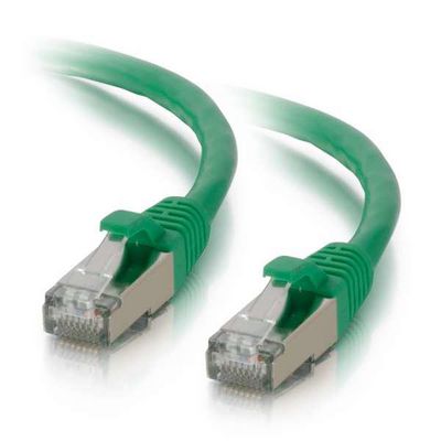 Mercodan KAT6A S/FTP 5.0m, Green, Patch cable, Halogen-free LSZH, AWG26, CU Copper