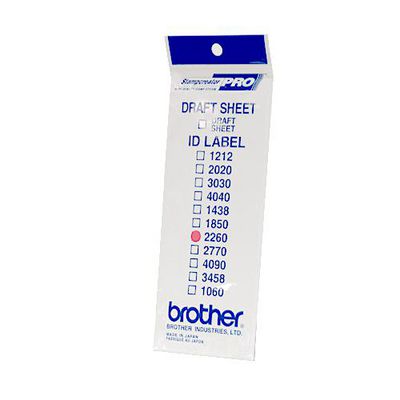 Brother ID2260 12 Aufkleber 22x60 mm (1x12 Stck.)