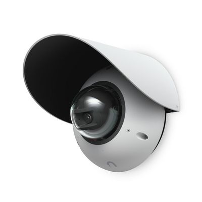 Ubiquiti G6 Dome camera accessory for optimal image quality and protection from the elements when installed outdoors on a wall or pole. White