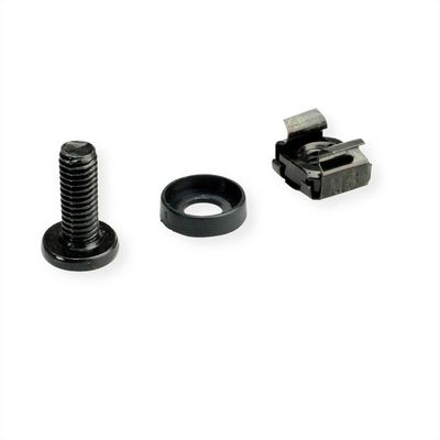 Roline Screw M6 x16 + cage nut, 100  set/bag