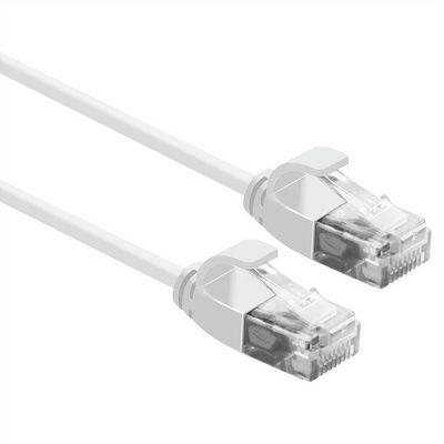 ROLINE UTP DataCenter Patchkabel Cat.6A (Class EA), LSOH, slim, wei, 1,5 m
