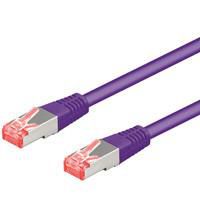 Goobay Patchkabel KAT6A 2,0 m S/FTP LSZH, RJ45 m/sk?rm han:han, lilla
