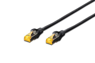 Goobay Patchkabel KAT6A 1,5 m S/FTP  LSZH, RJ45 m/sk?rm han:han,  sort