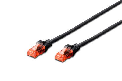 Digitus Patchkabel KAT6 UTP, Sort, 15,0 m, Halogenfri, AWG26 LSZH, CU