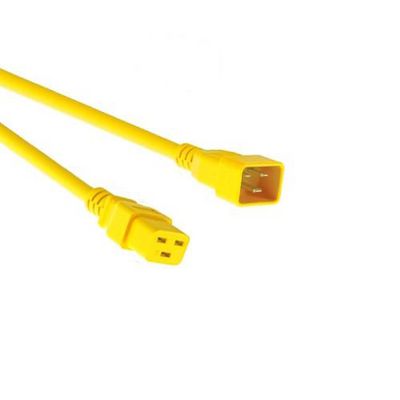 Mercodan Power cable Yellow C20-C19  3x1.5mm 3.0m