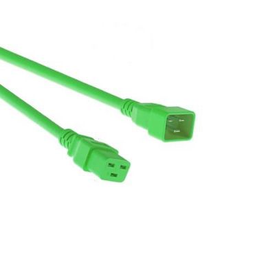 Mercodan Power cable Green C20-C19  3x1.5mm 0.6m