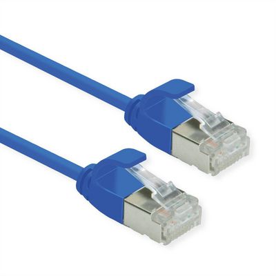 Roline U/FTP DATACENTER PATCHKABEL  KAT6A/CLASS EA, LSZH, SLIM,  BL?, 0,5M