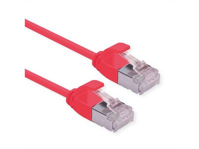 Roline U/FTP DATACENTER PATCHKABEL KAT6A/CLASS EA, LSZH, SLIM, R?D, 0,5M
