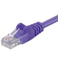 Goobay Patchkabel KAT6 5,0 m UTP lilla CCA, RJ45 u/sk?rm han:han