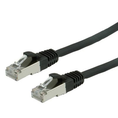 Value S/FTP (PiMF) Patchkabel KAT6/Class E, LSZH, Sort, 5,0m