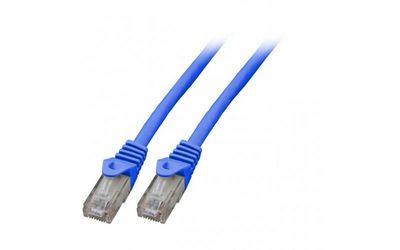 Mercodan Patch cable CAT6 UTP, Blue, 1.5m, Halogen-free, 2x4xAWG24 LSZH, Polybag, CCA