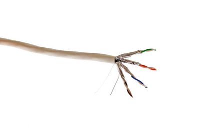 Mercodan COF-LAN KAT6A U/FTP 4x2xAWG23/1 LSZH Halogen-free, White, Data installation 305m reel, Network cable, PoE Ready,