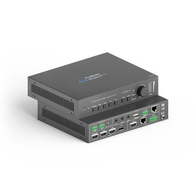 PureTools SCALER MATRIX 4X2, 4K, 3-LEVEL MIC, AUDIO MATRIX, AMPLIFIER, HDMI & HDBASET OUTPUTS