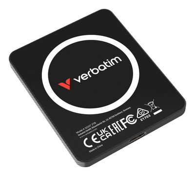 Verbatim SnapBack Ultra Slim SSD USB 3.2 Gen 2x2 2TB Black