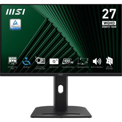 MSI PRO MP275QPG 27 IPS 2560 x 1440 (2K) HDMI DisplayPort 100Hz