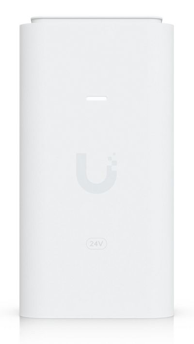 Ubiquiti A 12W PoE adapter with 2.5 GbE connectivity.