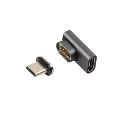 MicroConnect Magnetic USB-C Adapter 90? USB-C to USB-C Male-Female right-angled adapter extends the USB-C cable, even where there is little room