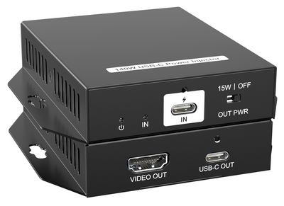 Vivolink USB-C Power Injector w/HDMI  out supports up to 140W  Charging