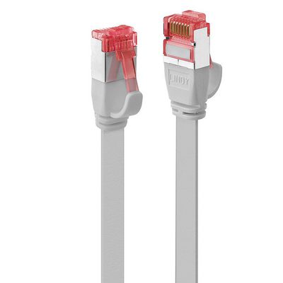 Cat.6 U/FTP Flachband-Patchkabel. grau