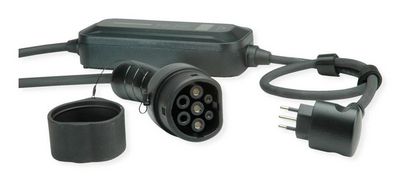 Tragbares E-Auto Ladegerät CEI23-50 IT Typ-L & Typ2 Stecker 1-phasig Mode 2 16 A 3,6 kW 5m