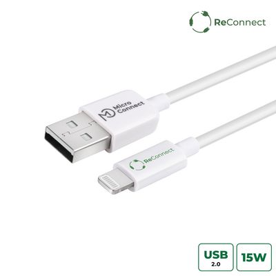 MicroConnect ReConnect (GRS) USB-A 2.0 to Lightning cable, 2m