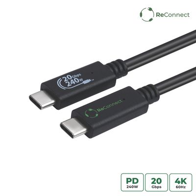 MicroConnect ReConnect (GRS) USB-C 3.2  Gen2x2 Cable, 1m