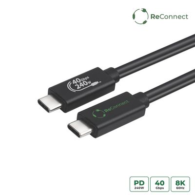 MicroConnect ReConnect (GRS) USB4 Gen 3x2 cable, 1m