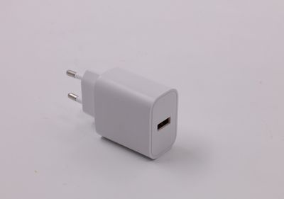 CoreParts USB Power Adapter White 18W 5V/2.4A, 9V/2A, 12V/1.5A  EU Wall - White with Quick Charge Function QC 3.0