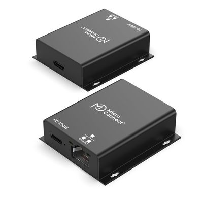 MicroConnect Premium USB-C female to RJ45 network adapter and USB-C 100w PD