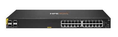 Hewlett Packard Enterprise Aruba Networking Cx 6000 24P  10M/100M/1G Class4 Poe 4P Sfp  1G 370W Switch