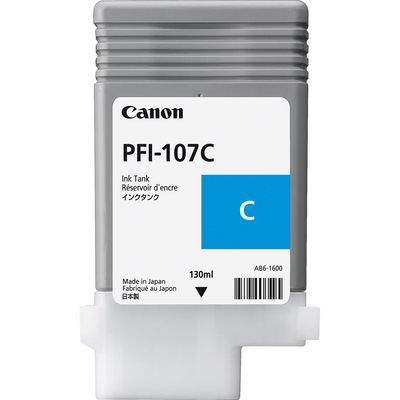 Canon Pfi-107C Ink Cartridge Original Cyan
