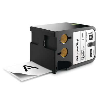 DYMO XTL Schriftband Vinyl 54mmx7.0m schwarz->weiß