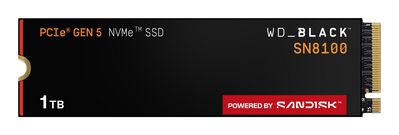 WD Black SN8100 Solid state-drev 1TB M.2 PCI Express 5.0 x4 (NVMe)