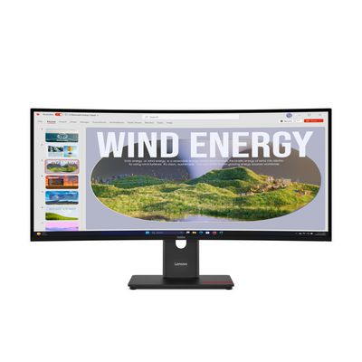 Lenovo Thinkvision T34Wd-40 Led Display 86.4 Cm (34") 3440 X 1440 Pixels Wide Quad Hd+ Black