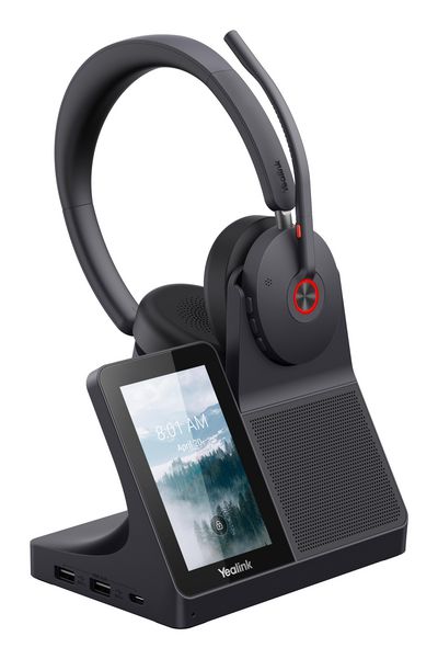 Yealink Workstation WH68 Kabel & trådløs Høretelefoner Sort