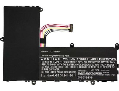 CoreParts Laptop Battery for Asus 36.26Wh 7.4V 4900mAh 36.26Wh Li-Pol 7.4V 4900mAh Black, CKSE321D1, EeeBook X205, EeeBook X205TA