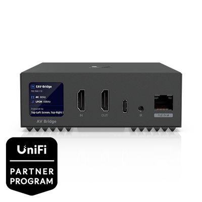 Ubiquiti Enterprise Audio/Video Bridge AV transmitter & transceiver Black