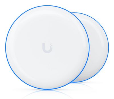 Ubiquiti 60 GHz wireless point-to-point bridge with a 5 GHz backup radio.