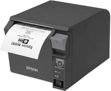 Epson TM-T70II, USB, RS232 dark grey, 180dpi incl.: power supply unit, power cable (EU), order separately: interface cable