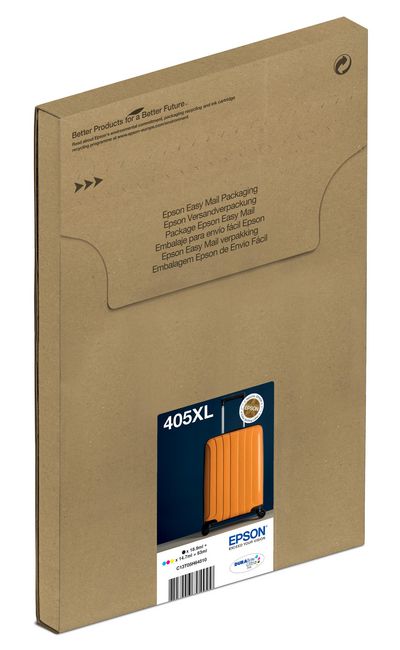 EPSON 405 Multipack 4-pack BK Y C M mailable ink for WF-7310 7830 7835 7840 Pro WF-3820 3825 4820 4825 4830 7840