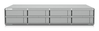 Ubiquiti 2U UniFi Protect NVR with built-in AI event analytics, HDMI output, eight 2.5"/3.5" HDD bays, and support for up to (50) 4K or (100)