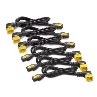APC Power cable power IEC 60320 C13 to IEC 60320 C14 10 A 1.83m 90 connector Black Worldwide