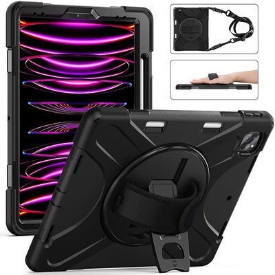 eSTUFF iPad Pro 13 2025/2024 AUSTIN Defender without built-in screen protector. Black