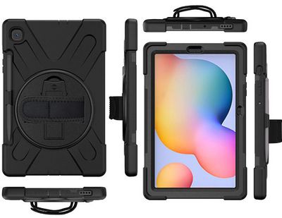 eSTUFF Galaxy Tab S6 Lite 2024/2022/2020 AUSTIN Defender without built-in screen protector. Black