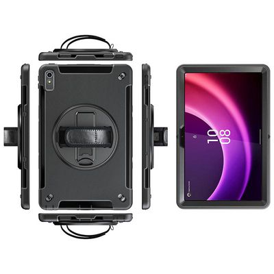 eSTUFF Lenovo TAB P11 2nd Gen 2022  OHIO Defender Case with hand  strap and shoulder strap. Black