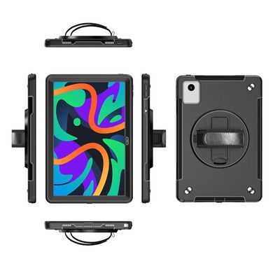 eSTUFF Lenovo Tab K11/M11/Idea Tab OHIO Defender Case with hand strap and shoulder strap. Black