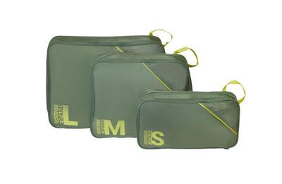 American Tourister Packing Cubes S/M/L,  Olive/Lime