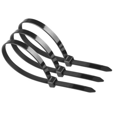 MicroConnect Cable tie 100pcs Black. 203mm  X 3,5mm 203mm X 3,5mm, UV  resistant Weather resistant Nylon, breaking strenght : 18.1 kg
