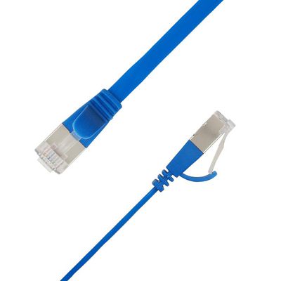 LinkIT Flat U/FTP Cat6A Blue 5m AWG  32/7, PVC, 1,85x6mm