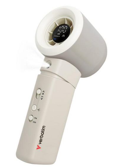 Verbatim Cool  'n' Go Aqua Breeze  Handheld Fan White/Sliver